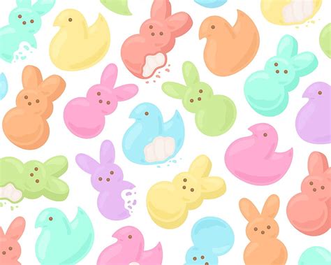 Pastel Easter Bunny Rabbit Marshmallow Treats Clipart Easter Hd