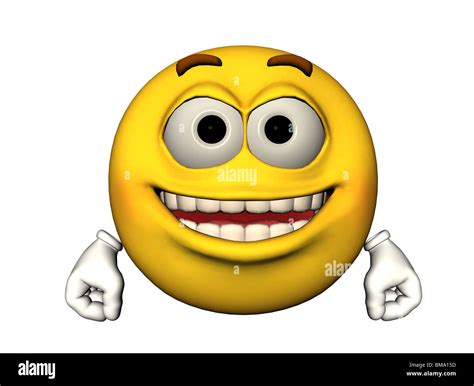 Ilustración 3D de un emoticon feliz Fotografía de stock Alamy