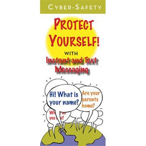 Cyber Safety Protect Yourself Instant And Text Messaging Pamphlets 25