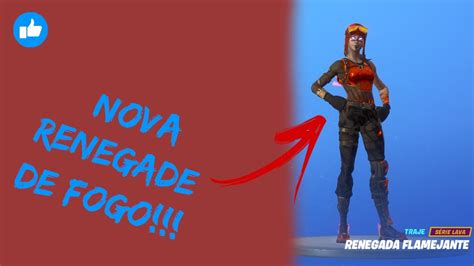 The renegade raider troop is the name of one of the female battle pass outfits for the game fortnite: Nova Renegade Raider de Lava!!! | Fortnite - YouTube