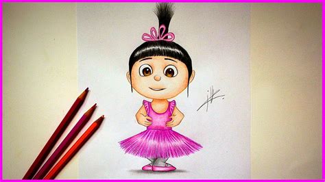 Despicable me clipart free transparent cliparts on softpng. Drawing Agnes from Despicable me - YouTube