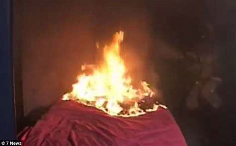 Video Shows How Quickly Wheat Bags Catch Fire Under A Duvet Daily