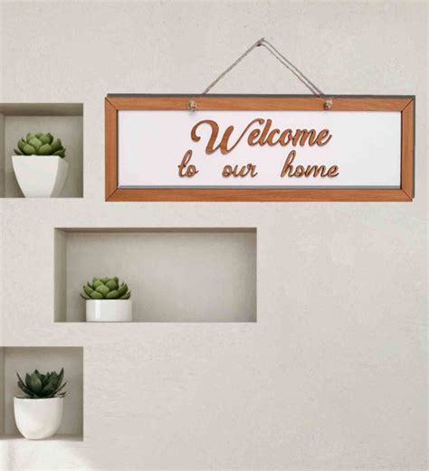 Buy Welcome Home White Wooden Wall Art By Chalk My Theme Online