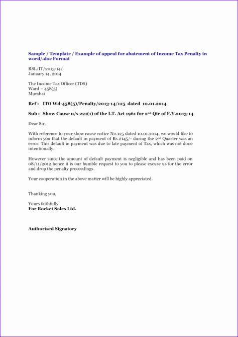 This document can be used as a letter to the tax office / inland revenue department requesting to waive the late filing/ payment penalty because of various reasons (including relying on an unreliable professional firm). Waive Penalty Fee - Letter To Waive Penalty Sample ...