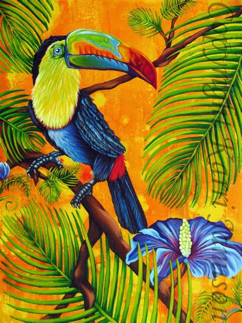 Karri Jamison Original Painting Title Tropical Toucan