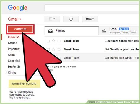 How To Send An Email Using Gmail With Pictures Wikihow