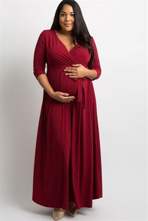 Plus Size Floral Maternity Maxi Dress Plus Size Maternity Dresses