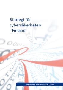 Strategi för Cybersäkerheten - Turvallisuuskomitea