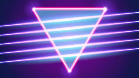 Wallpaper Neon Triangle Abstract Light 3840x2160 Uhd 4k Picture Image