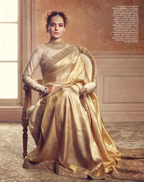 Kangana Ranaut Styled By Sabyasachi For Harpers Bazaar Bride She