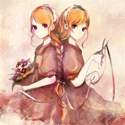 Anime Twin Girls Animation Artwork Anime Anime Drawings