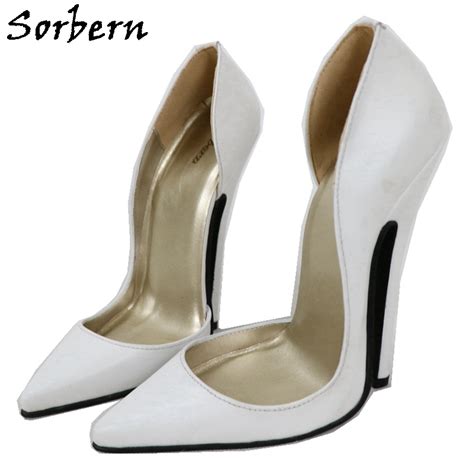 Sorbern Sexy Women Pumps 16cm High Heel Stilettos Pointed Toe