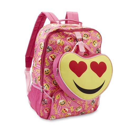Confetti Girls Backpack And Lunch Bag Emoji Sears