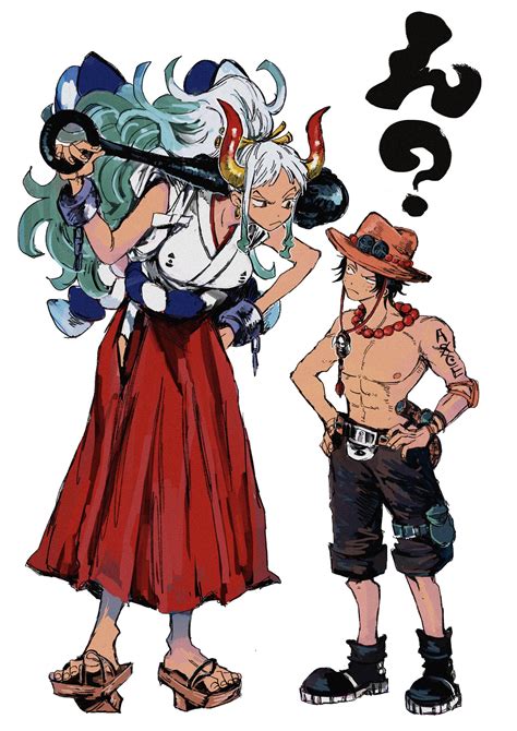 Yamato And Portgas D Ace One Piece Drawn By Makenevemoiine Danbooru