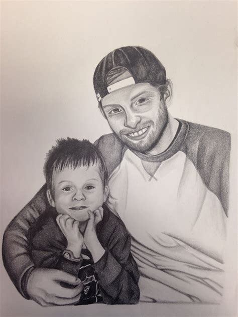 Pencil Drawing Father And Son Pencil Drawings Drawings Portrait Tattoo