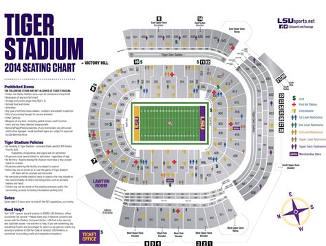 Lsu Football Stadium Seating Map