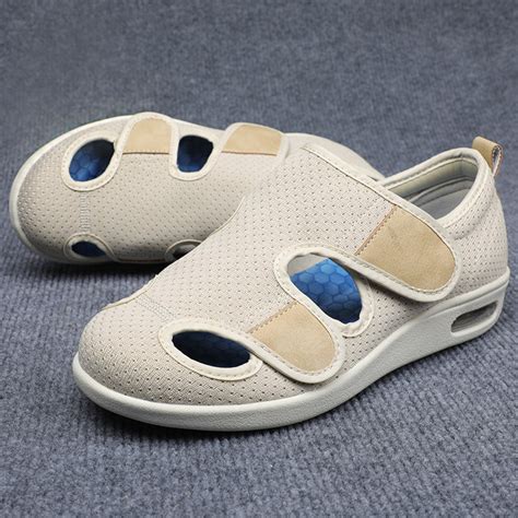 Premium Unisex Velcro Plus Size Wide Diabetic Shoe For Swollen Feet Wi