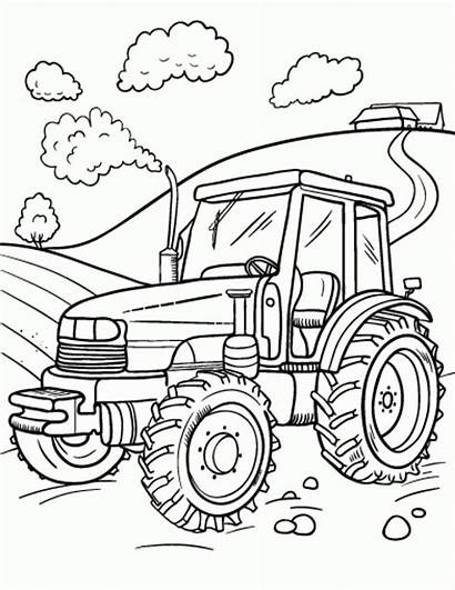 Tractor Coloring Printable Pages Everfreecoloring