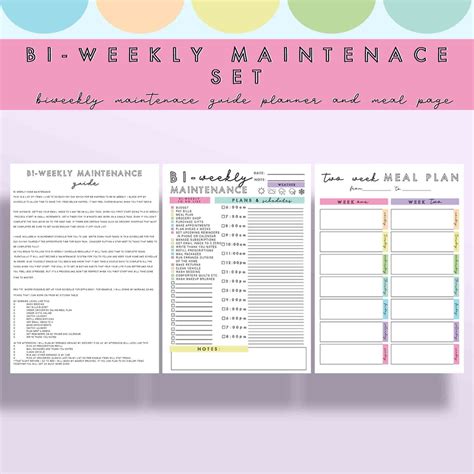 Complete Printable Housekeeping Set Home Management Etsy Binder