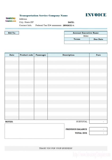 Most applications are in word format. Transportation Invoice in Trucking Company Invoice ...
