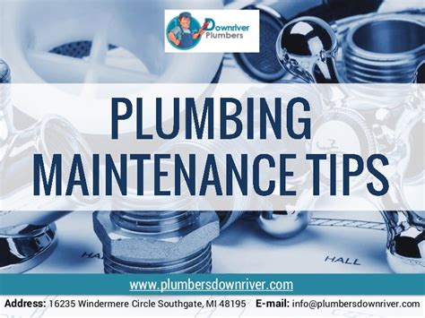 Plumbing Maintenance Tips