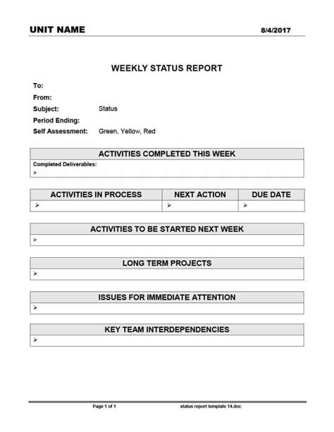 40 Project Status Report Templates Word Excel Ppt With Team