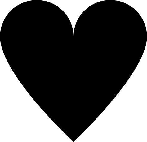 Black Heart Clipart Image Black Heart Png Transparent Png Full Size