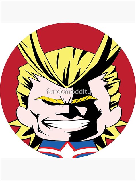 My Hero Academia All Might Poster For Sale By Fandomoddity Redbubble