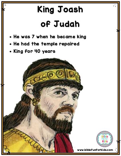 Bible Fun For Kids 8 Kings 7 Athaliah 8 Joash