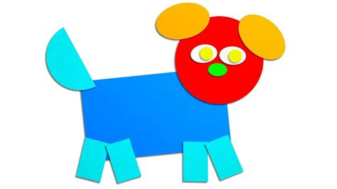 Learn Animals With Colored Paper Numbers And Shapes For Children With