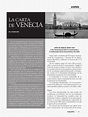 La Carta de Venecia | Patrimonio de la Humanidad | Ciencia (General)
