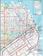 San Francisco Downtown Transport Map • Mapsof.net