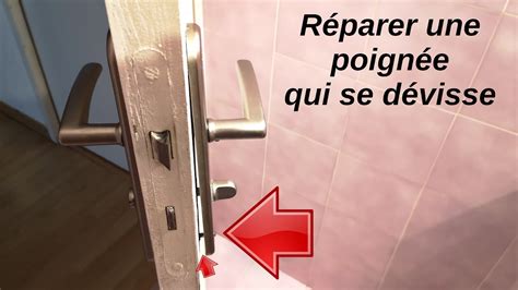 Comment R Parer Refixer Une Poign E De Porte Qui Se D Visse Toute