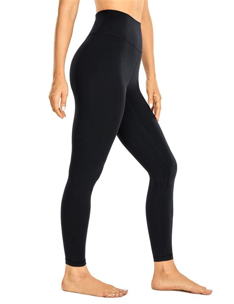 Crz Yoga Damen Brushed Naked Feeling Yoga Leggings Hohe Taille Matte