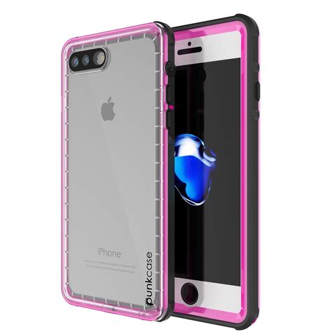 Punkcase Crystal Pink Apple Iphone 8 Plus Waterproof Case