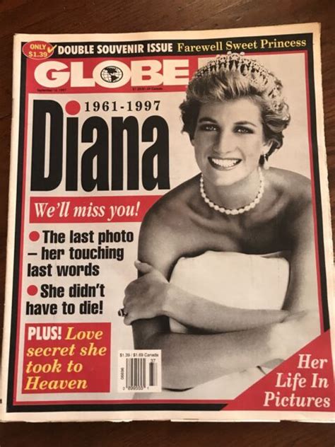 Tabloid Magazines Princess Diana 1997 Memorial Souvenir Issues Globe Ebay