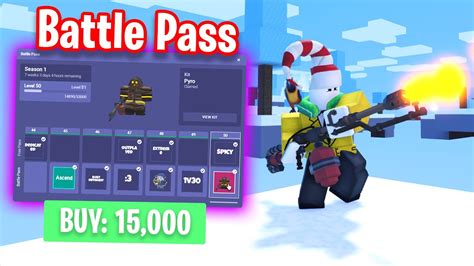 So I Bought The Maxed Out Battle Pass In Roblox Bedwars Youtube