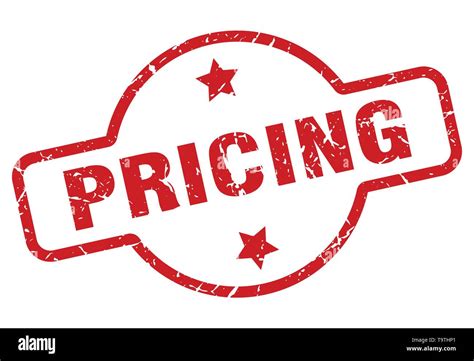 Pricing Stamp Isolated On White Stock Vector Image And Art Alamy