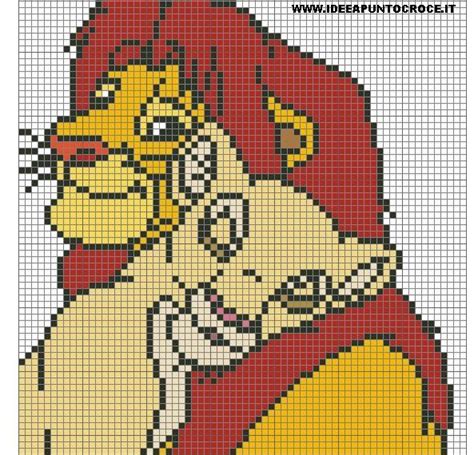 It got hard remembering where i was making a 111x111 circle. pixel art disney roi lion : +31 Idées et designs pour vous ...