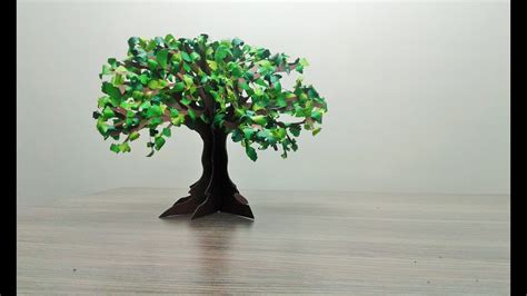How To Make Paper Tree Diy Paper Tree Bonsai Youtube