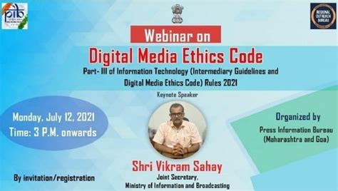 Webinar On Digital Media Ethics Code Current Affairs For Upsc Exam 2024