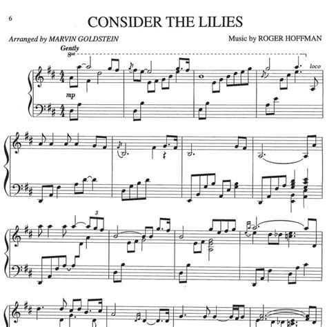 Consider the Lilies from Sweet Hour of Prayer Songbook (Digital Copy) - Marvin Goldstein