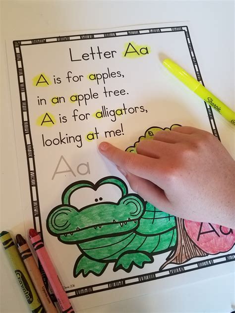 Alphabet Poems For Shared Reading Alphabet Preschool Preschool