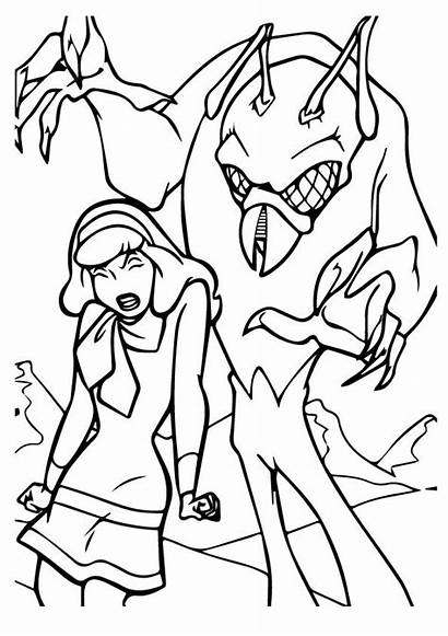 Monster Daphne Scooby Doo Coloring Pages Printable