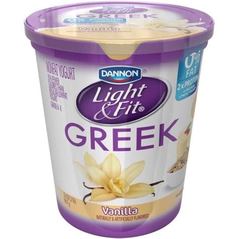Dannon Light And Fit Greek Greek Vanilla Nonfat Yogurt Sea Side Grocery