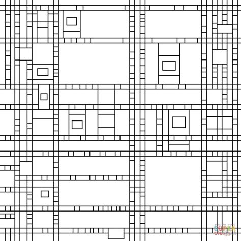 Select from 35970 printable coloring pages of cartoons, animals, nature, bible and many more. Broadway Boogie Woogie by Piet Mondrian coloring page ...