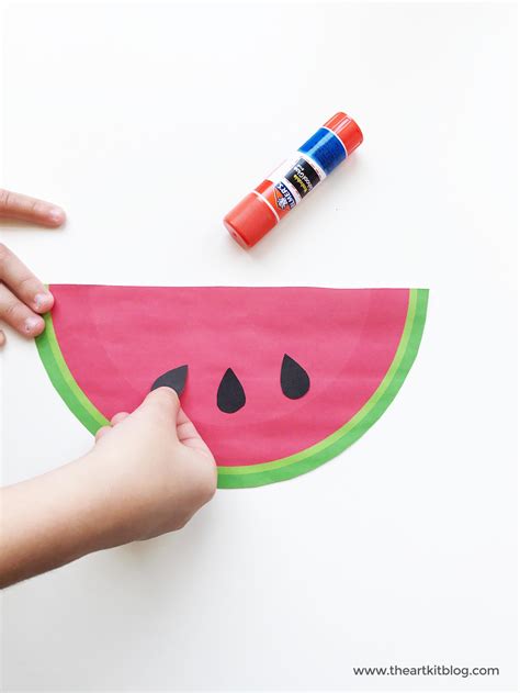 Watermelon Slices Easy Cutting And Pasting Paper Craft For Kids Free
