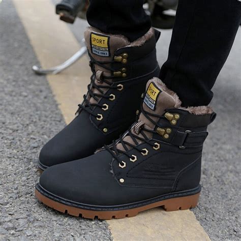 | free shipping & returns. Brand Super Warm Men's Shoes Winter Leather Men Waterproof ...