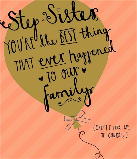 Step Sister You Re The Best Birthday Greeting Card Cards