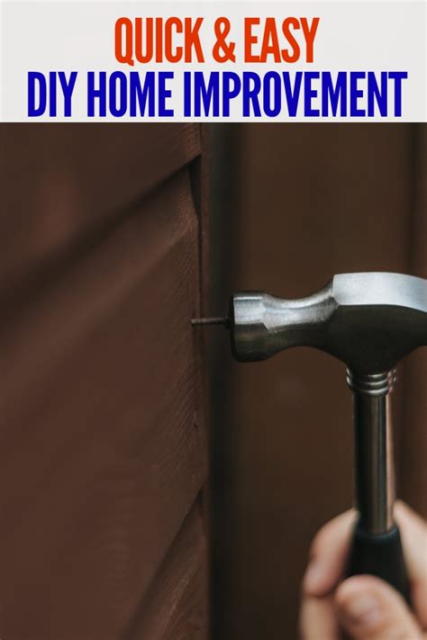 Quick And Easy Diy Home Improvement Projects For The Home
